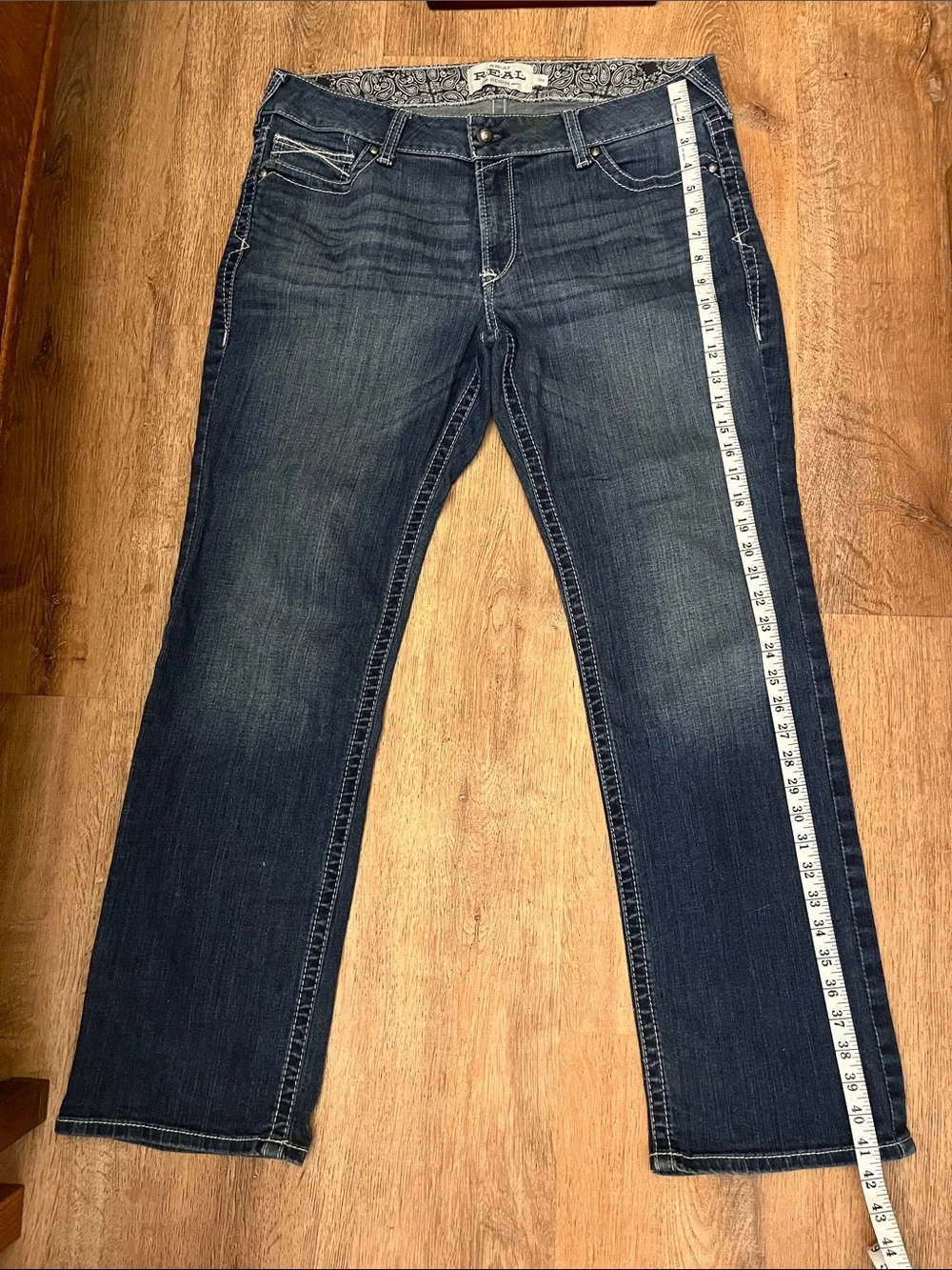 Ariat Dark Blue Straight-Leg Jeans